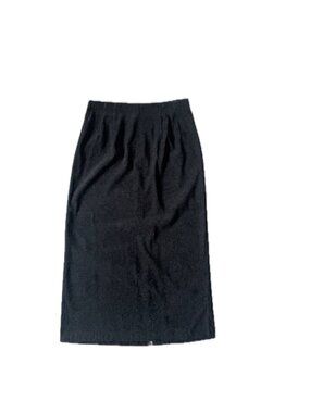 BRIGGS Black Midi Pencil Skirt Size 10 Stretch Polyester